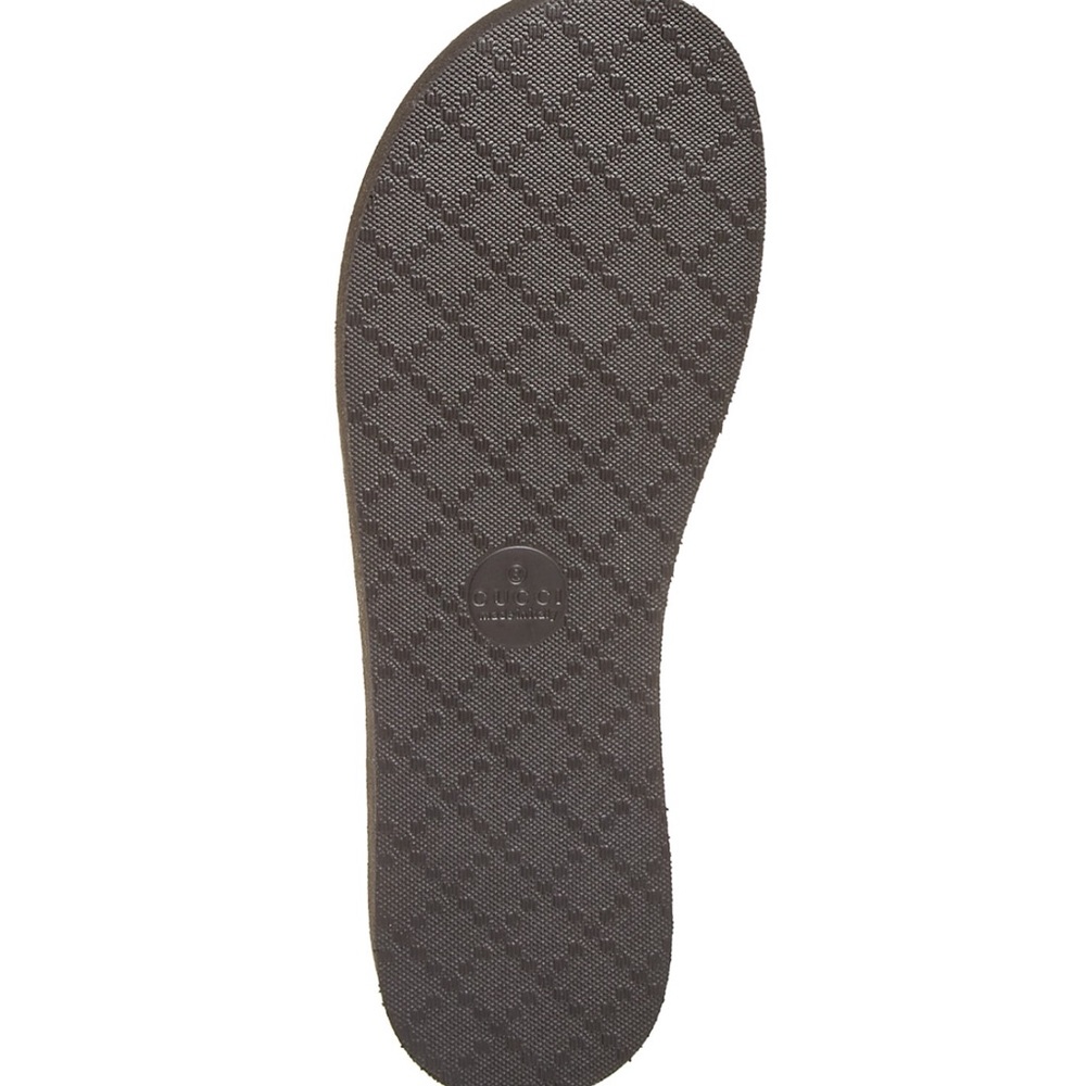 Gucci Women's Chevron Logo Thong Sandals BNIB 38 - Picture 10 of 11